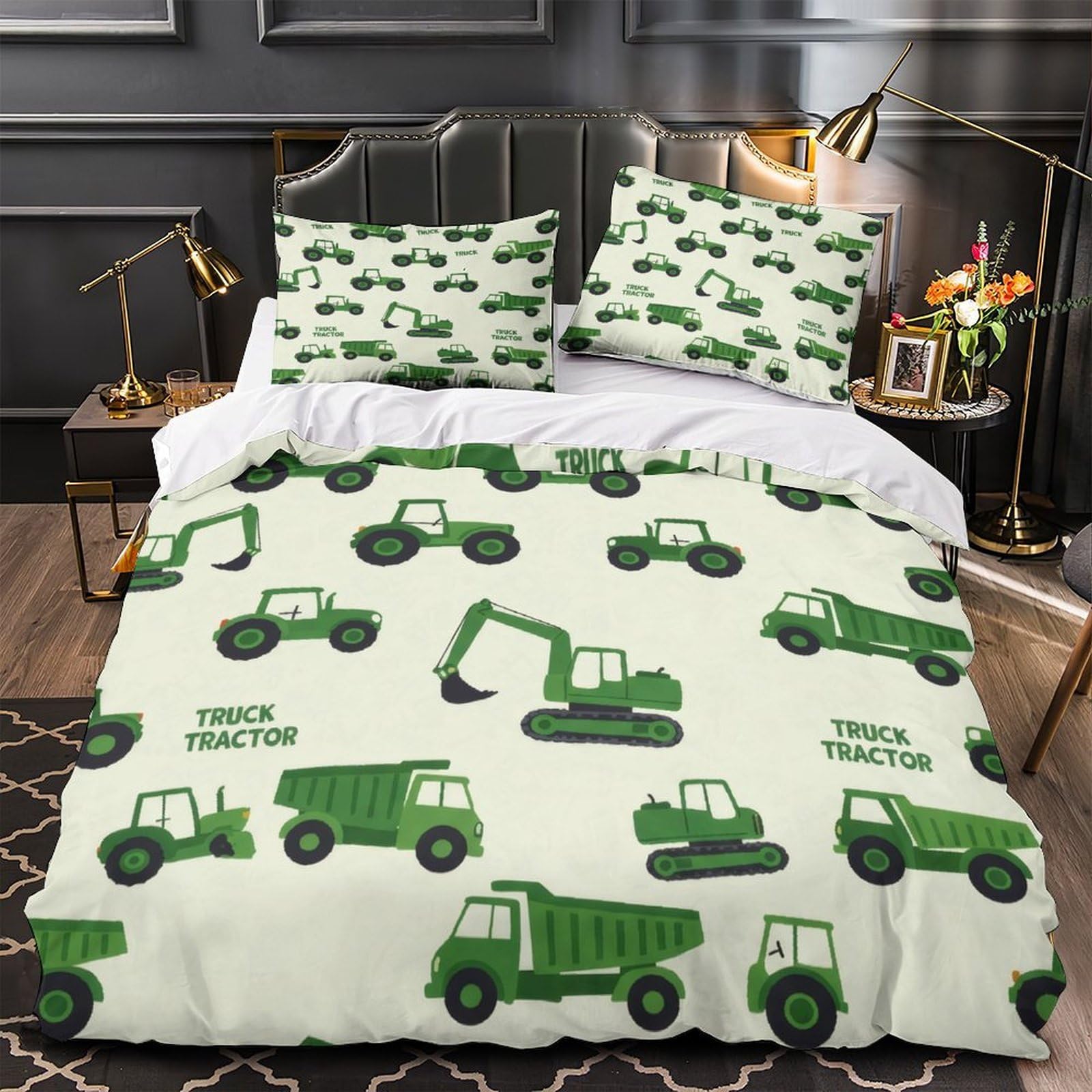 Traktor Motiv Bettwäsche Set Mikrofaser Kinder Jugend
