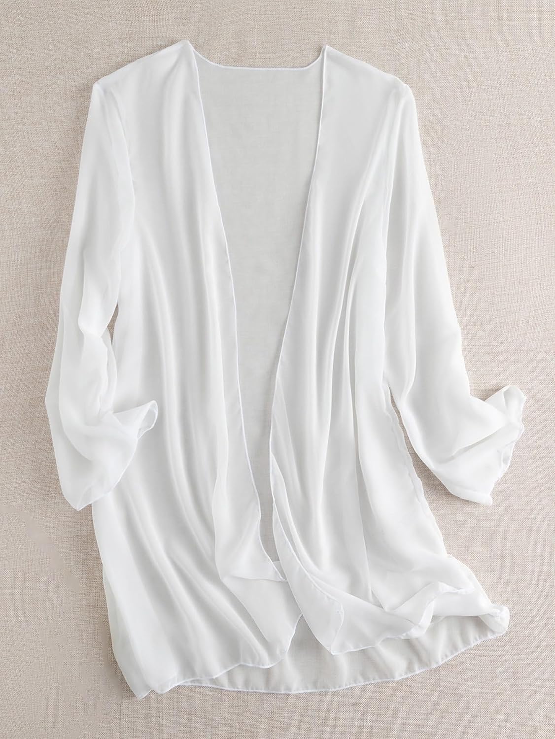 Womens Summer Beach Chiffon Open Front Kimono cover ups for swimwear
