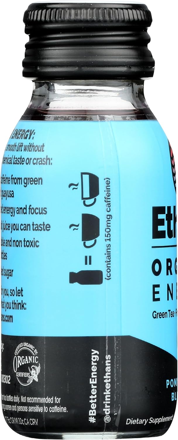 ETHANS Organic Pomegranate Blueberry Energy Shot, 2 FZ - Image 6
