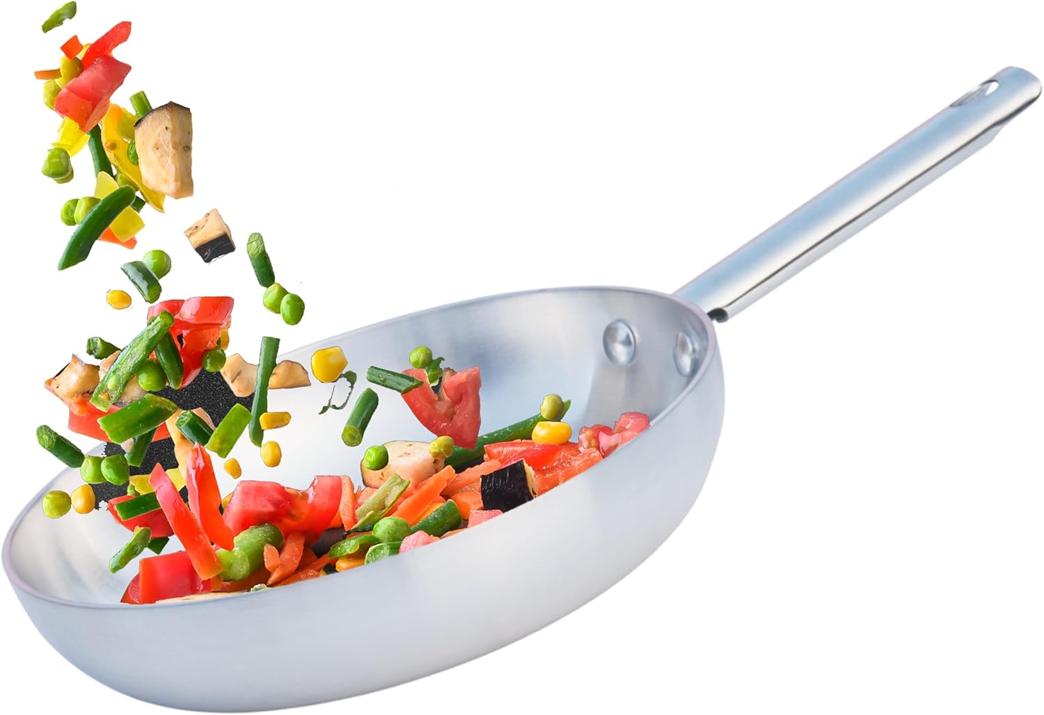 Kitchen King Frying Pan Stainless Steel Frying Pan for Induction Hob Cooking Pan for Inductions