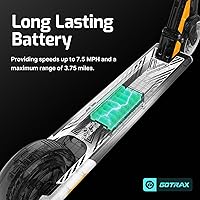 Vista 6 de Gotrax GKS Mini Electric Scooter for Kids 6-12, Max 3.75 Miles & 7.5 Mph by 150W Motor, 6'' Wheel, Thumb Control Easy to Ride & Assemble