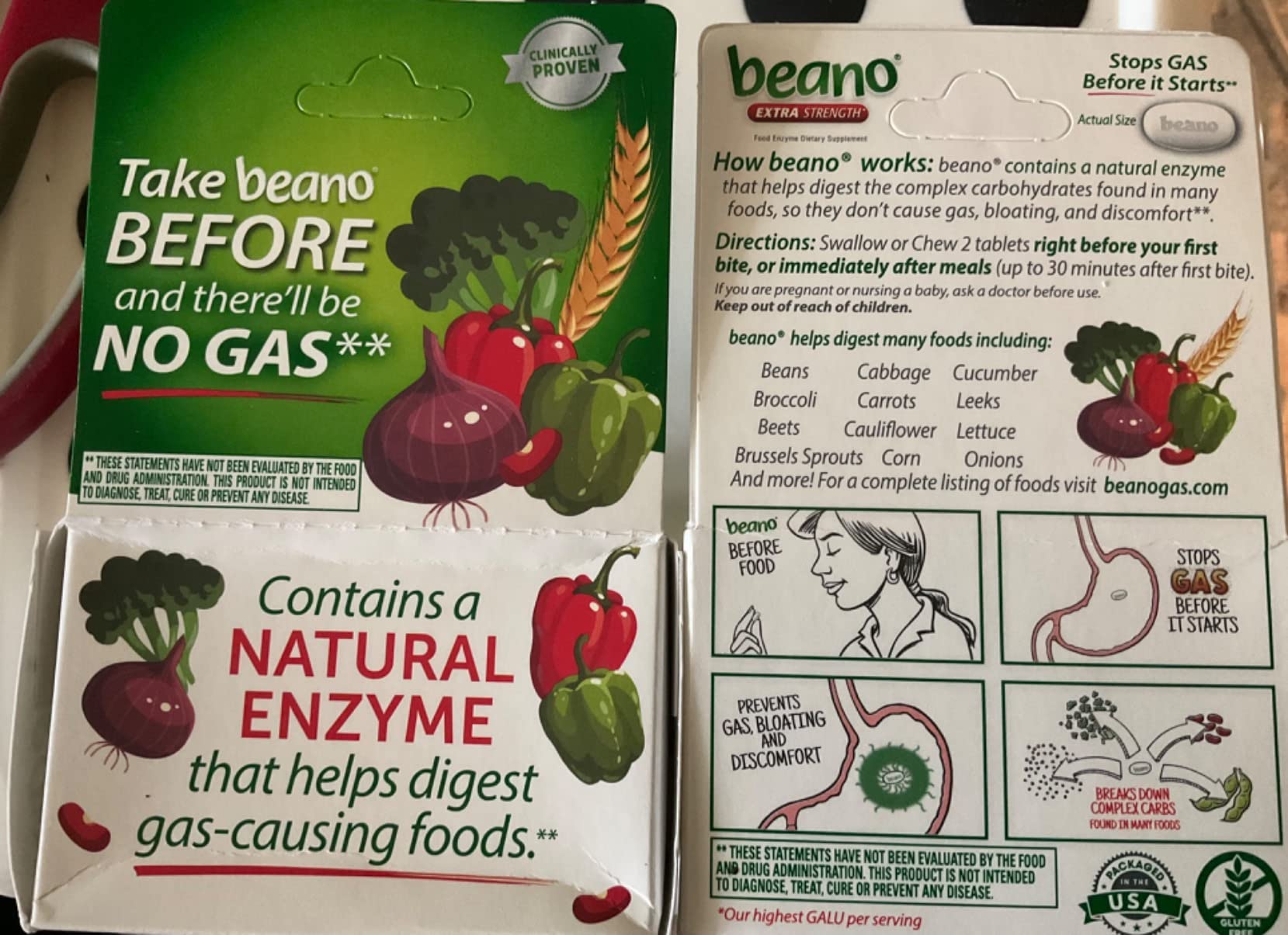 beano Ultra 800 Gas Prevention Bloating Relief 100 Tablets