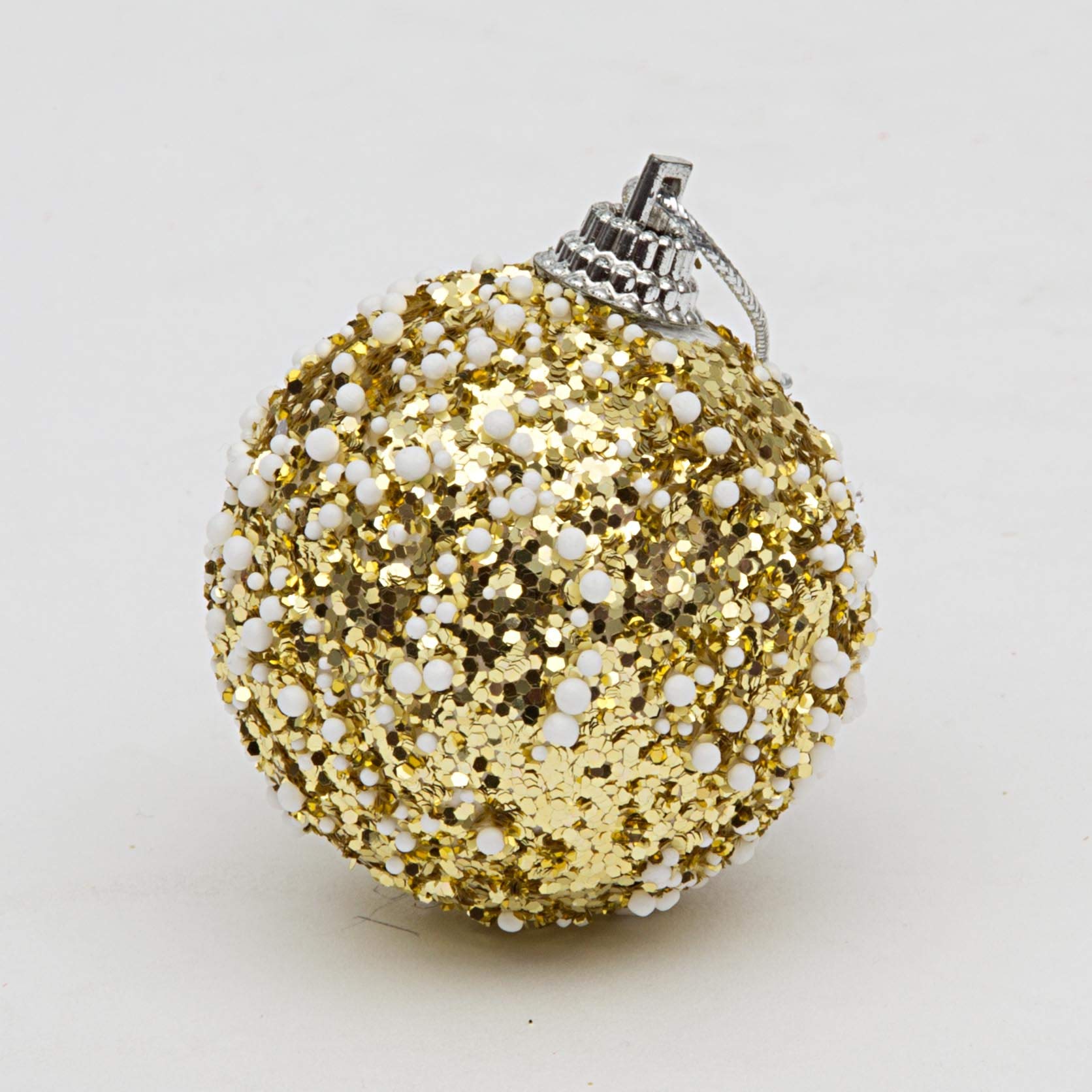 SHATCHI 12 x Christmas Tree Hanging Baubles Soft Foam Glittered Decorated Shatterproof Pendant Ornaments Xmas Tree Table Decorations - Image 3