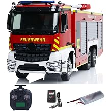 TOUCAN RC HOBBY 1/14 6x4 Remote Control Fire Fighting Truck RC Fire Vehicles RTR Car Model Sound for Ages 14+