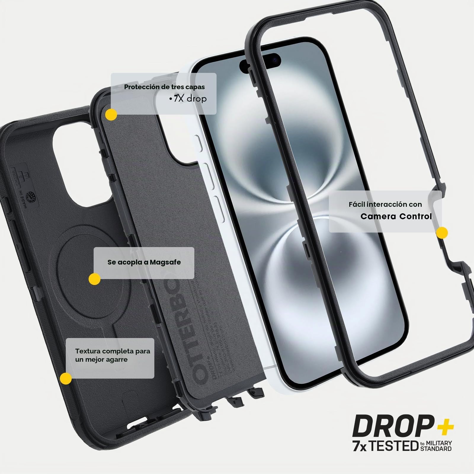 OtterBox Funda para iPhone 16 Pro Defender Series - Realtree (Camuflaje) Verde | Funda para iPhone resistente, resistente y duradera, se ajusta a MagSafe, multicapa, absorbe los impactos