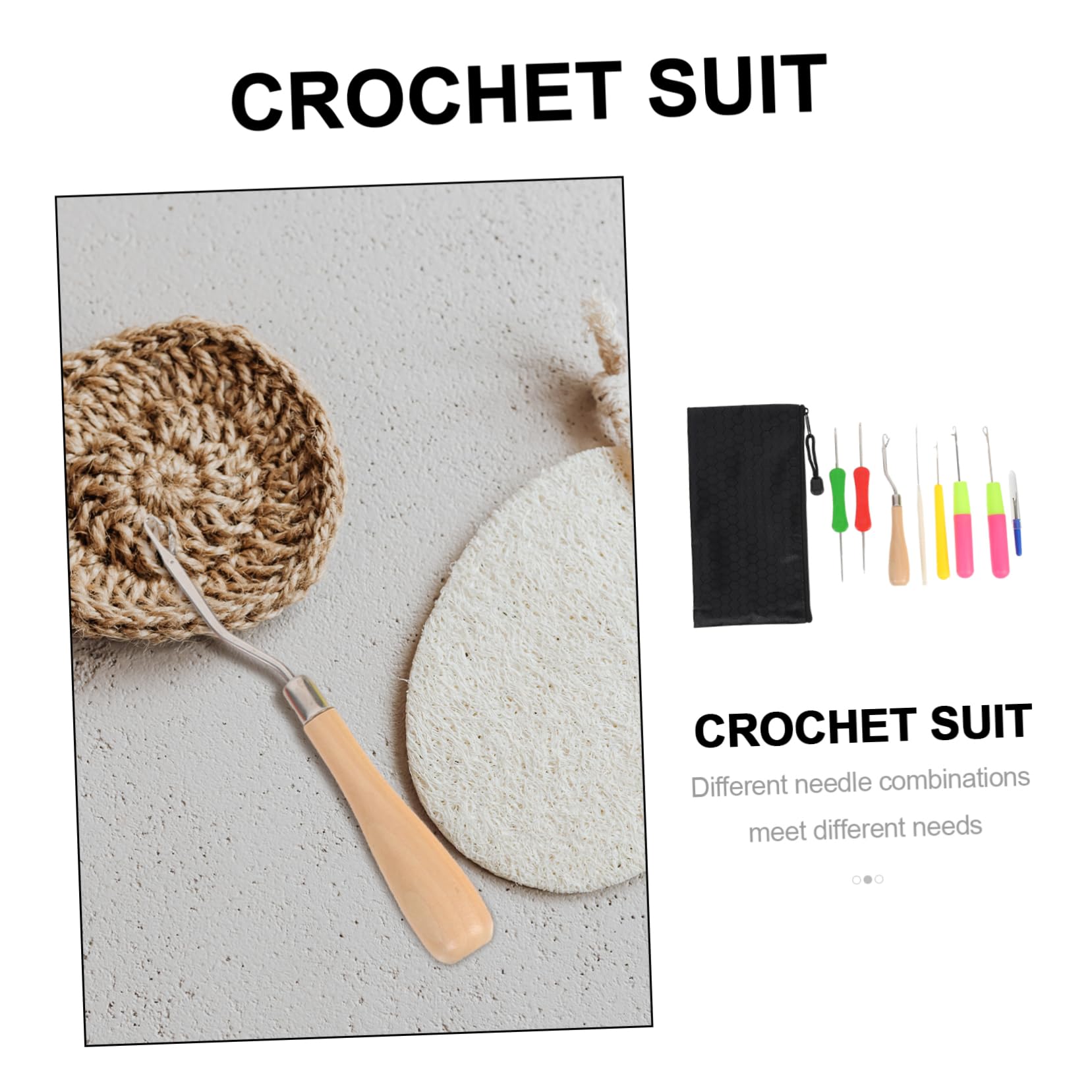 HOODANCOS 4 Set Di Strumenti Per Uncinetti Strumenti Per E Parrucche Strumenti Per Lo Styling Per L'uso in Salone