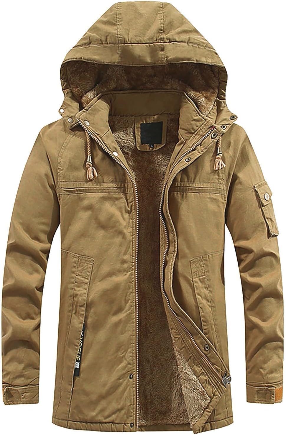 Winter Jacket Men 2025 Big and Tall Warm Lightweight Sweatshirt Coats Thermal Mens Fashion Cloth