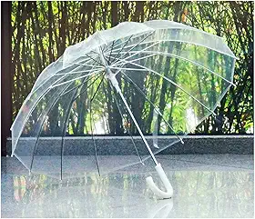 Guarda chuva transparente 8 varetas unisex
