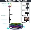 360 Photo Booth Machine with Custom Logo,APP Remote Control Automatic Slow Motion 360 Spin Camera Booth with Flight Case