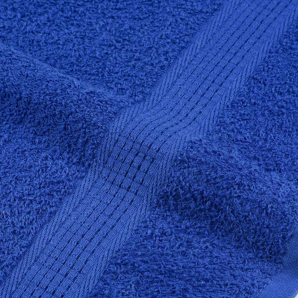 Frogn - Juego de toallas de baño (12 piezas, algodón, incluye manoplas, toallas de invitados y toallas de ducha), color azul