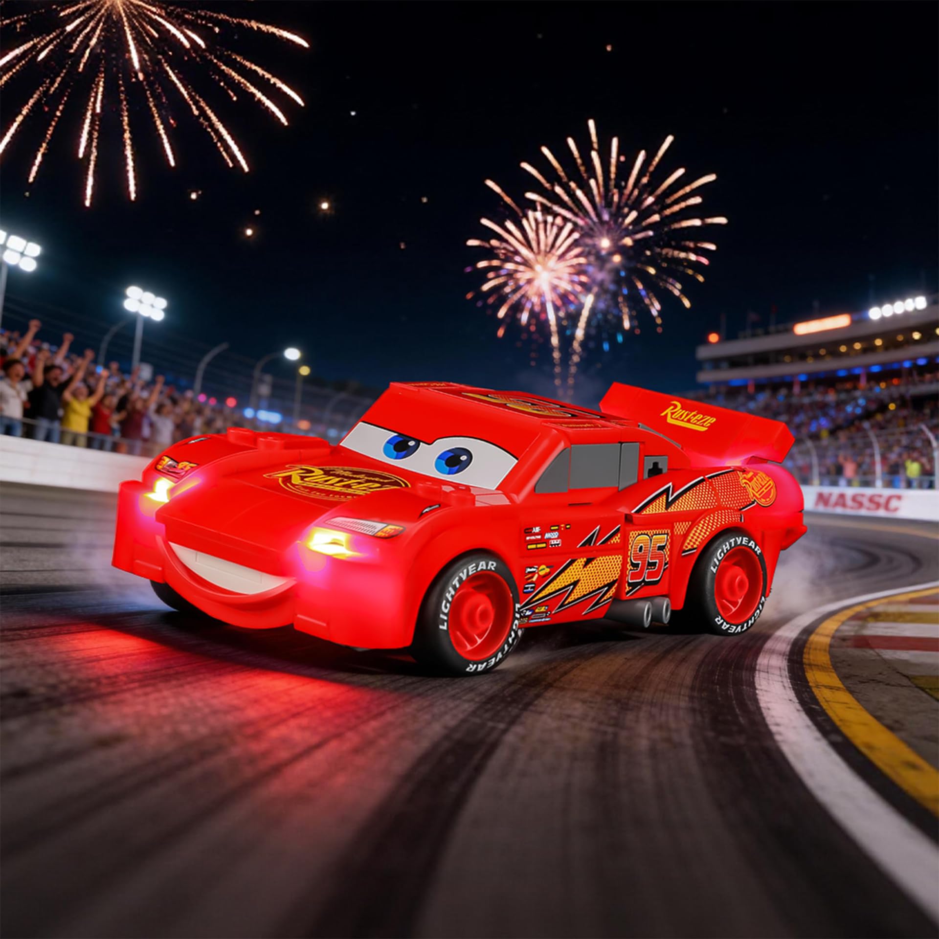 LIGHTAILING Led Light for Lego-77255 Lightning McQueen - Easy Install, Hidden Wiring, Home Decor & Gift-Ready (Model Not Included)