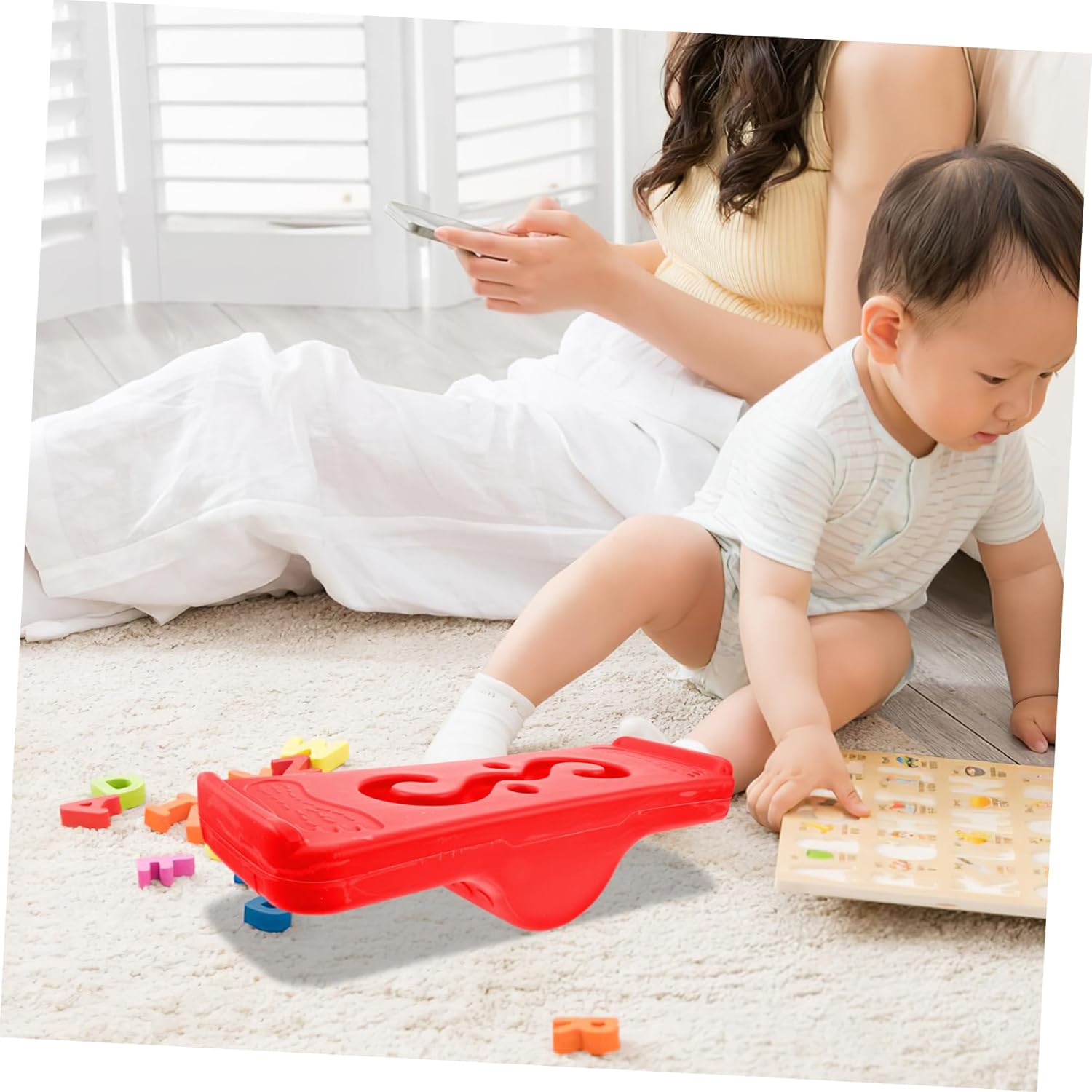 UPKOCH Sensory Training Equipment Wobble Board Sensory Rocker Balance Board Trainer Balance Beam Wobble Disk