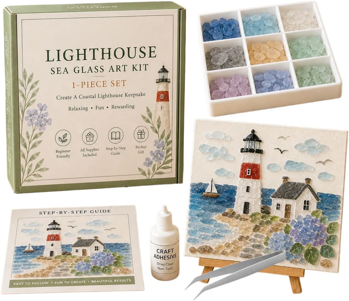Mosaic Art Kits for Adults Cute Building Beginner-Friendly DIY Craft Set