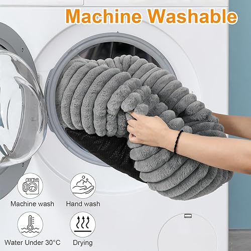 Miniatura 7 de Cama lavable para perros y gatos pequeños, cama redonda calmante y antiansiedad en forma de dona, bonita cama para gatos de interior, camas