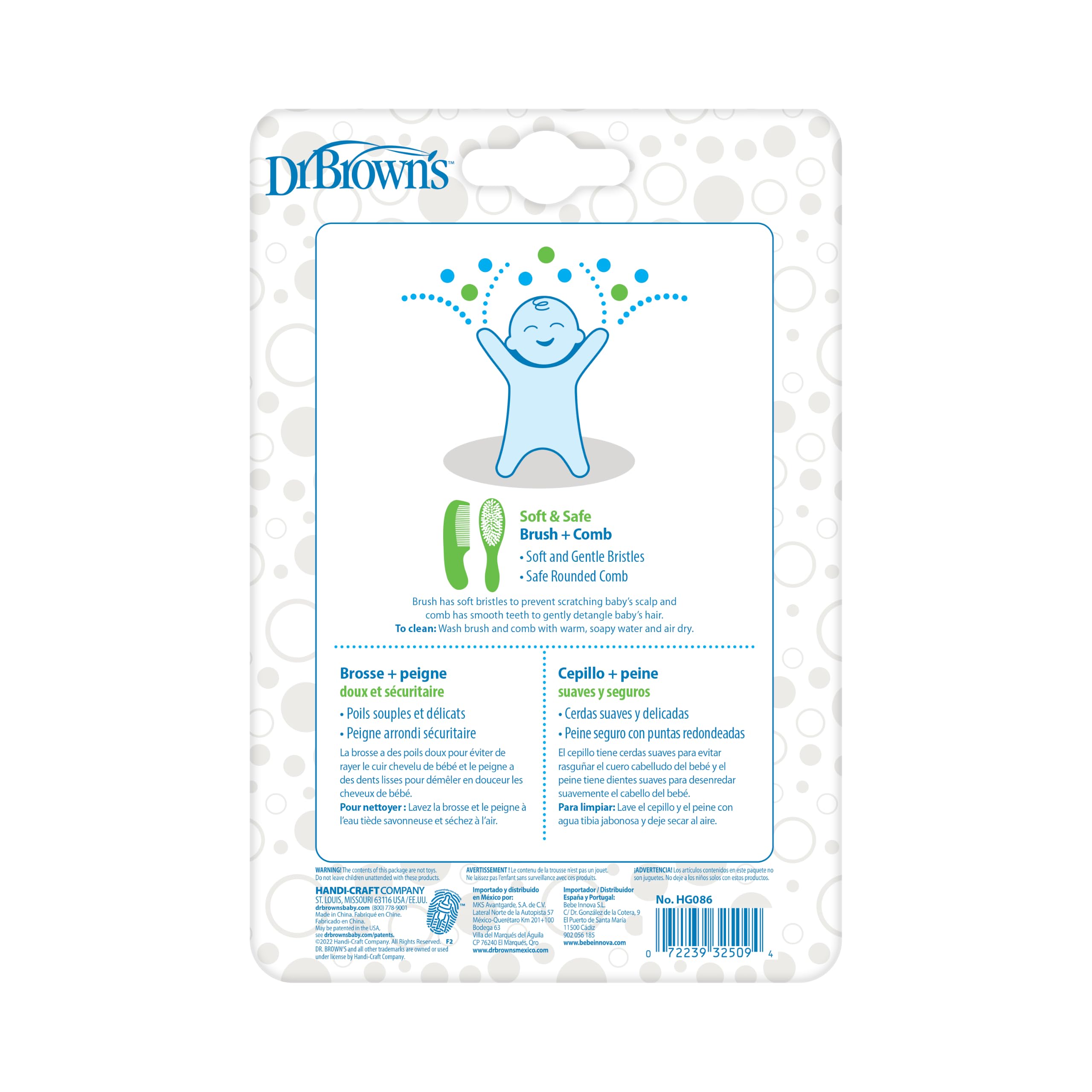 Dr. Brown's Soft and Safe Baby Brush + Comb view 8