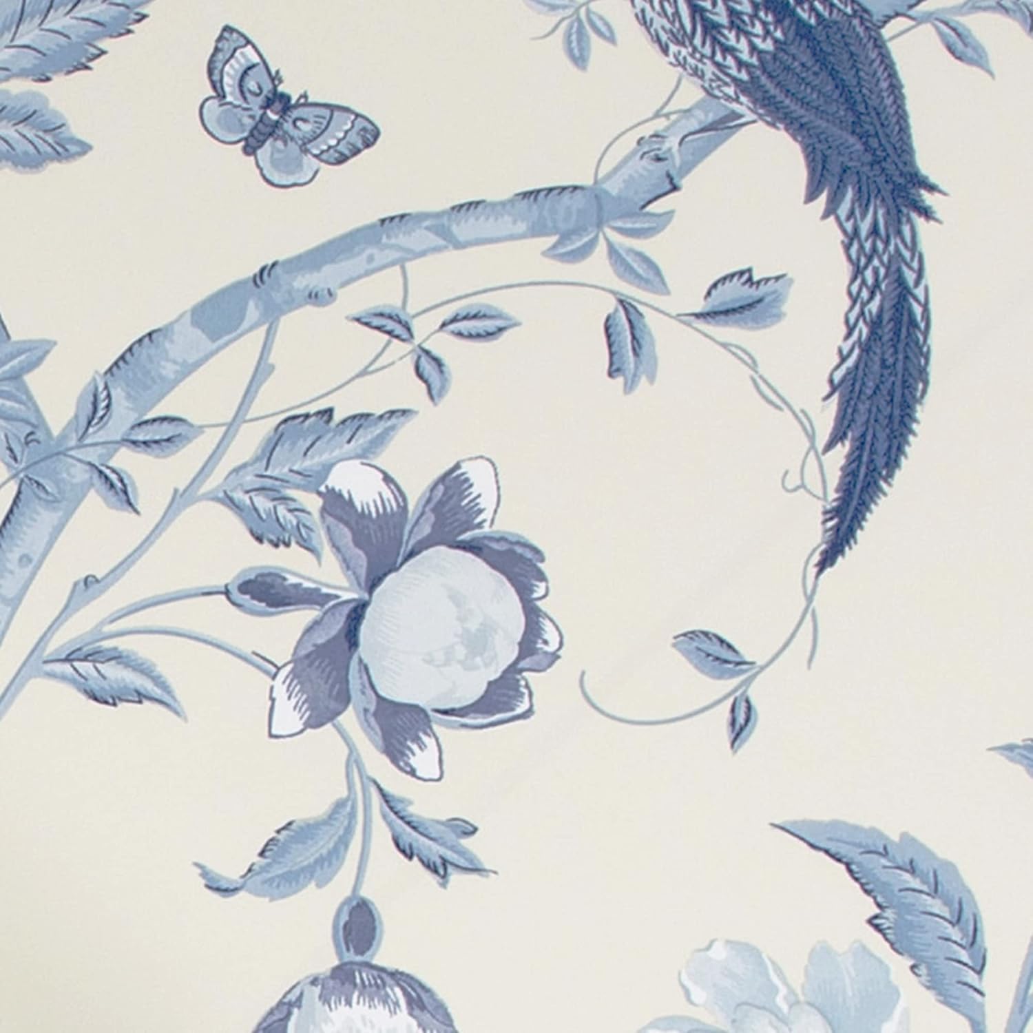 Laura Ashley Summer Palace Royal Blue Wallpaper