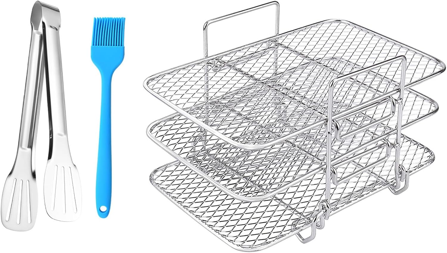 Edelstahl Air Fryer Grill Rost 15,2cm | Zum Dämpfen & Backen | Mehrere Größen Verfügbar