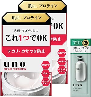ウーノ uno クリームパーフェクション(オールインワンクリーム)90g×2個セット+サンプル