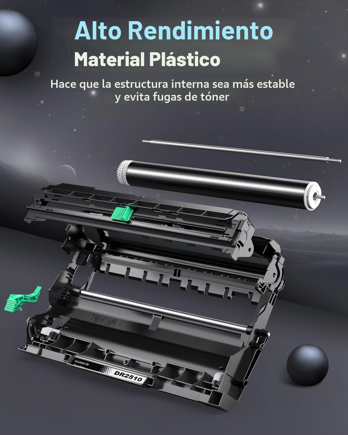 INK4U DR2510 Tambor Compatible para Toner Brother DR2510 Tambor para Brother HLL2400DW HLL2445DW HLL2400DWE,DCPL2660DW DCPL2620DW DCPL2665DW,MFCL2800DW MFCL2860DW MFCL2827DWXL