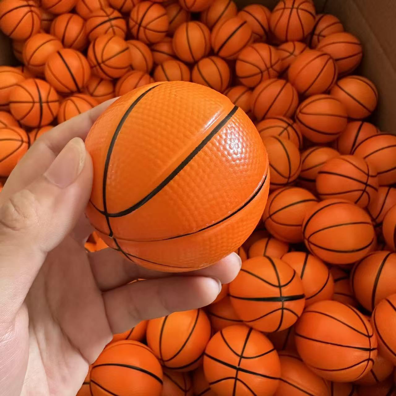 5-100 pcs Palla Antistress Mini Pallone da Pallacanestro 6.3cm | Palla Antistress Pallacanestro,Palline Squeeze Antistress in Schiuma,Stress Toys per Festa,Premi,Regali di Compleanno