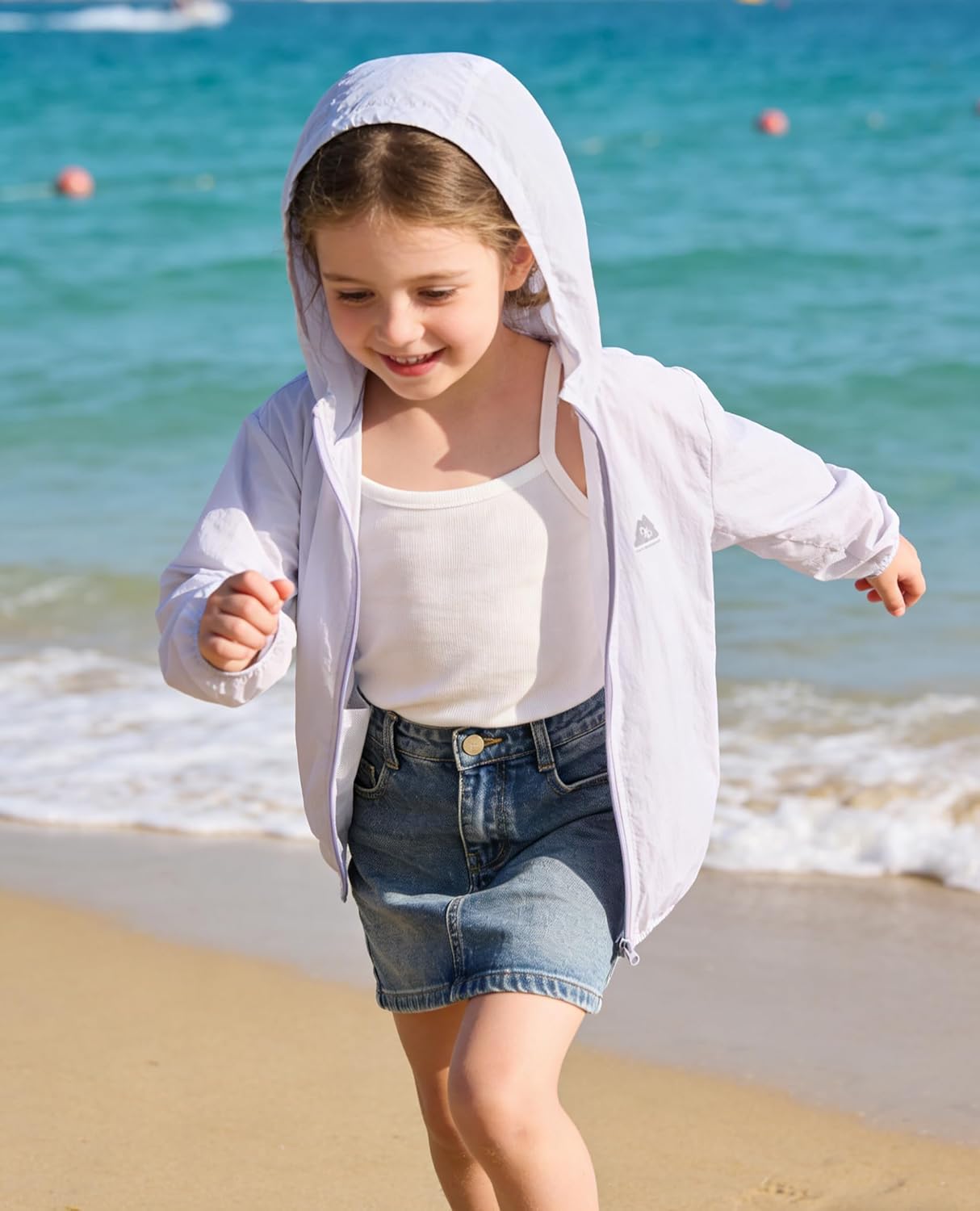 Balabala Kids Sun Protection Zip-Up Hoodie Lightweight Cooling Jacket with 50+ UPF Boys' & Girls' Athletic Hoodies Ages 5-18
