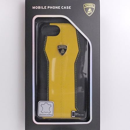 Amazon Co Jp エアージェイ ランボルギーニ 公式ライセンス品 Iphone Se 第2世代 Iphone7 Iphone8 用 本革 背面ケース バックカバー Lamborghini エンブレム 4 7インチ アイフォン 第2世代 アイフォン7 アイフォン8 イエロー Lb Hcip7 Hu D1 Yw 家電