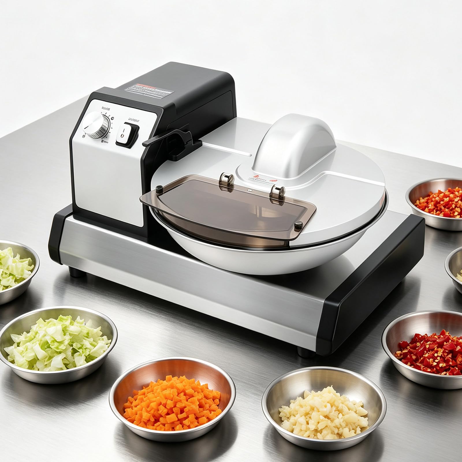 Picadora de Alimentos Eléctrica, Procesador Automático, Tritura Carne