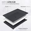 Babylonian MacBook Slim Non-Yellowing Clear MacBook Crystal iShield Cover Hard Shell Protection Case (MacBook Pro 16 M1 Pro/Max A2485 Black)