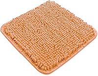Vista 256 de Yeaban Juego de alfombras de baño verde manzana 2 piezas (20" x 32" y 17" x 24"), tapetes de baño de felpilla gruesa Alfombras de baño absorbentes