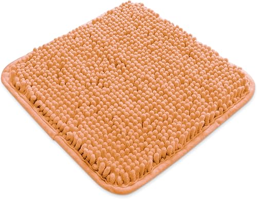 Miniatura 269 de Yeaban Alfombras de baño gris oscuro – Gruesas alfombras de baño de chenilla | Alfombras de baño absorbentes y lavables antideslizantes, alfombras