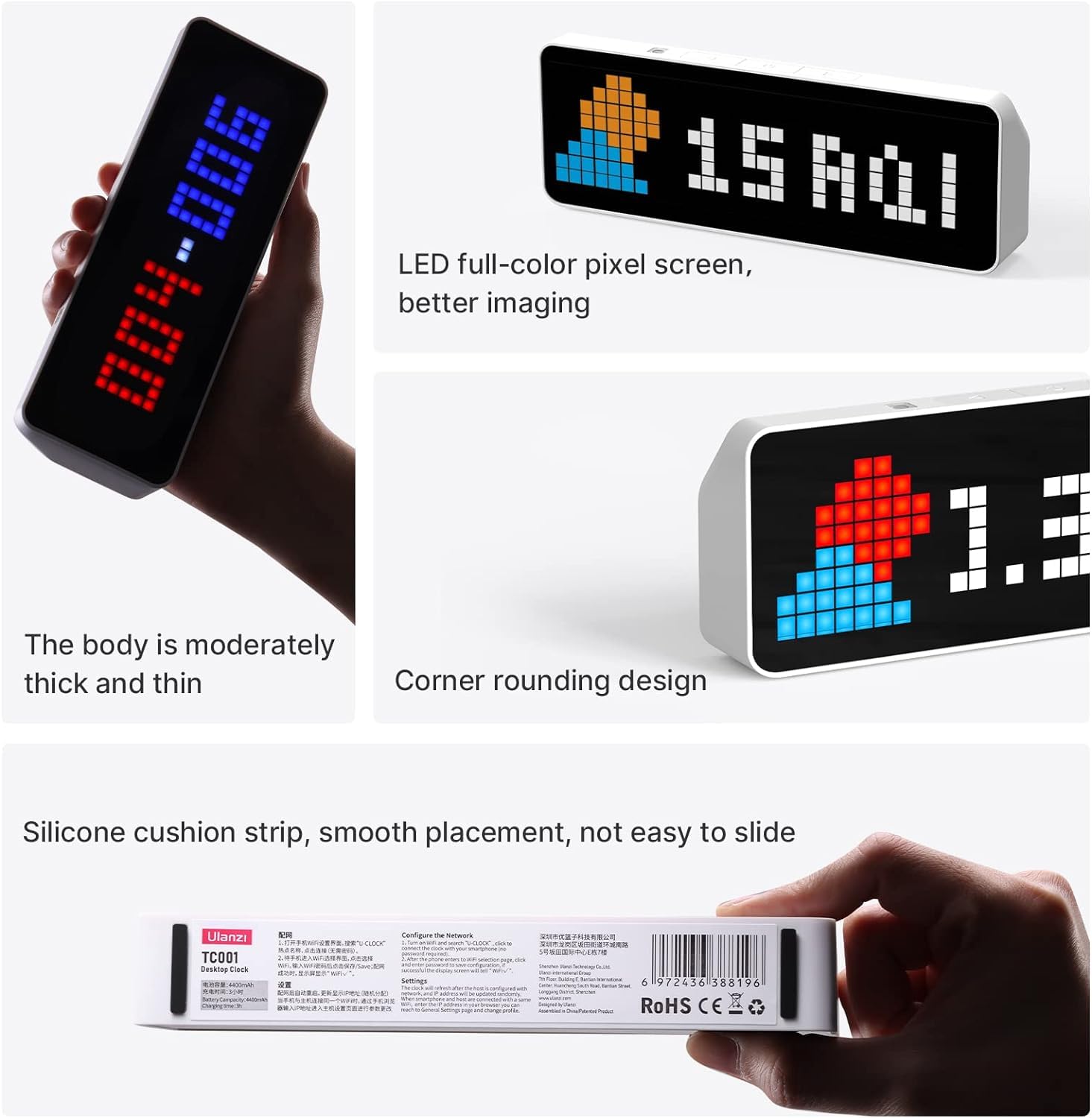 インテリア時計 Ulanzi TC001 Amazon.co.jp: ULANZI TC001 スマートピクセルクロック ゲーム