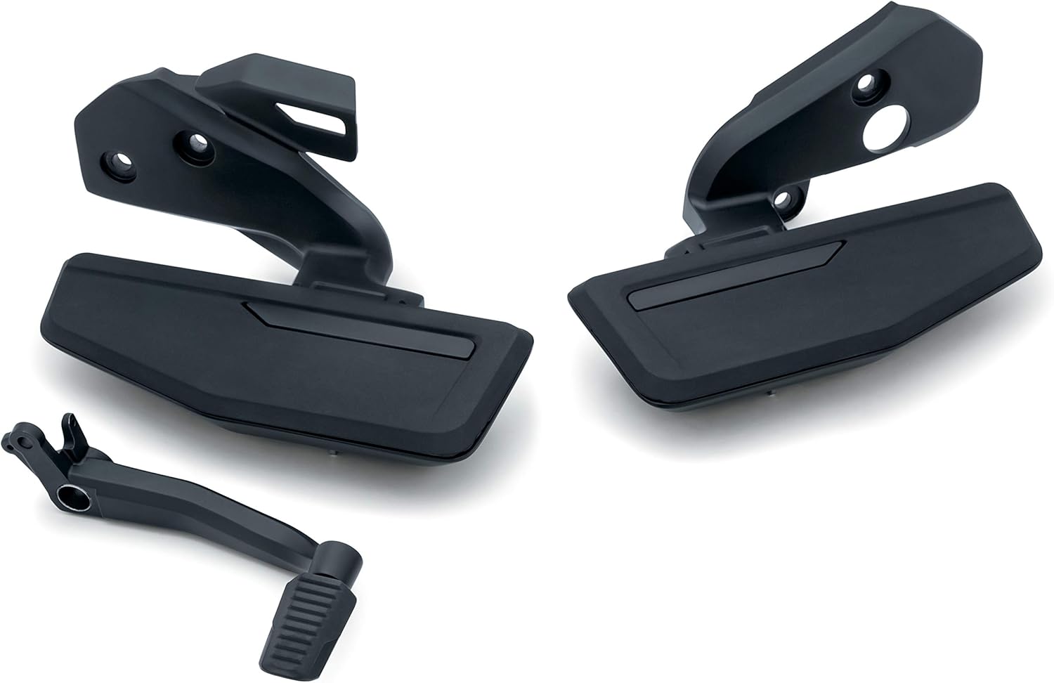 Kuryakyn 3283 Motorcycle Foot Control Component: Omni Driver Floorboard Kit for 2018-20 Honda Gold Wing Motorcycles with Dual Clutch Transmission, Satin Black, 1 Pair