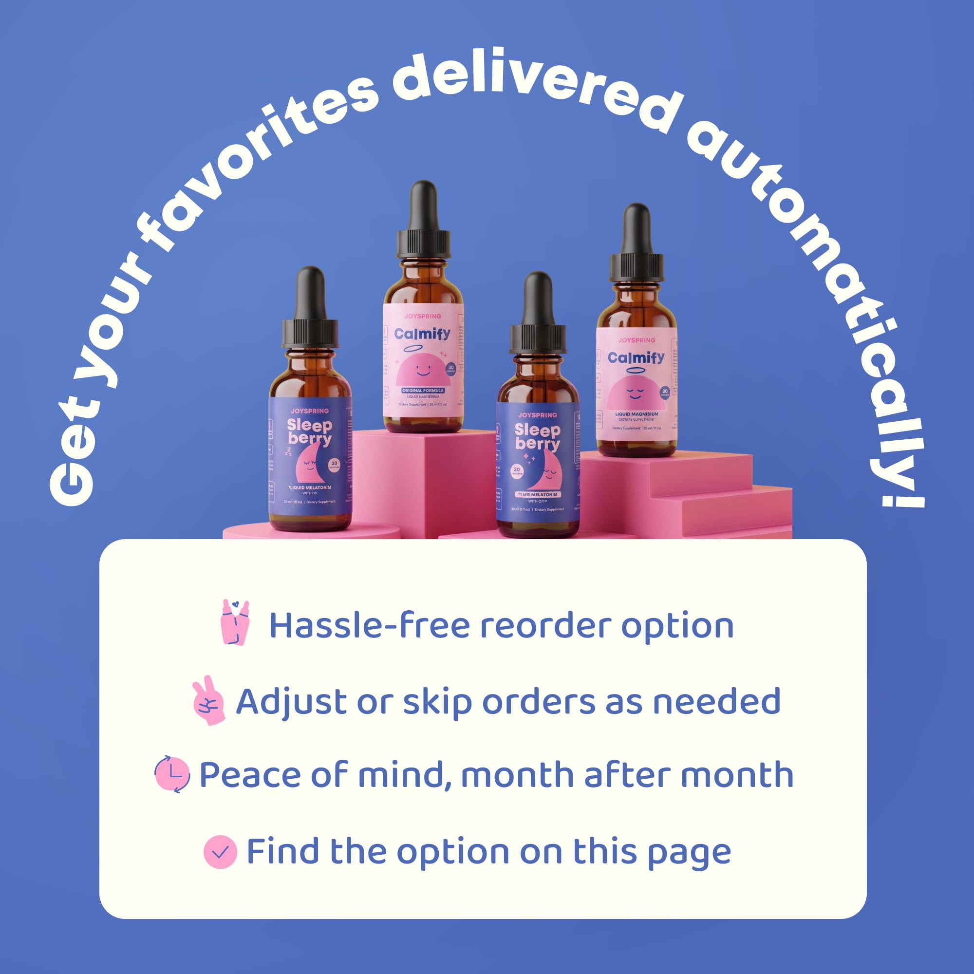JoySpring Calmify Kids Magnesium Glycinate Drops, 30 Servings, 3+ — Amazon image 3