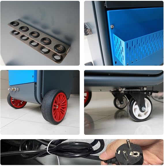 Portable Dry Ice Cleaning Machine Industrial Blaster for Auto Precision Electronic Parts & Production Molds, Maneuverable Mobile Tool for Commercial Repair Shops Manufacturing Sites