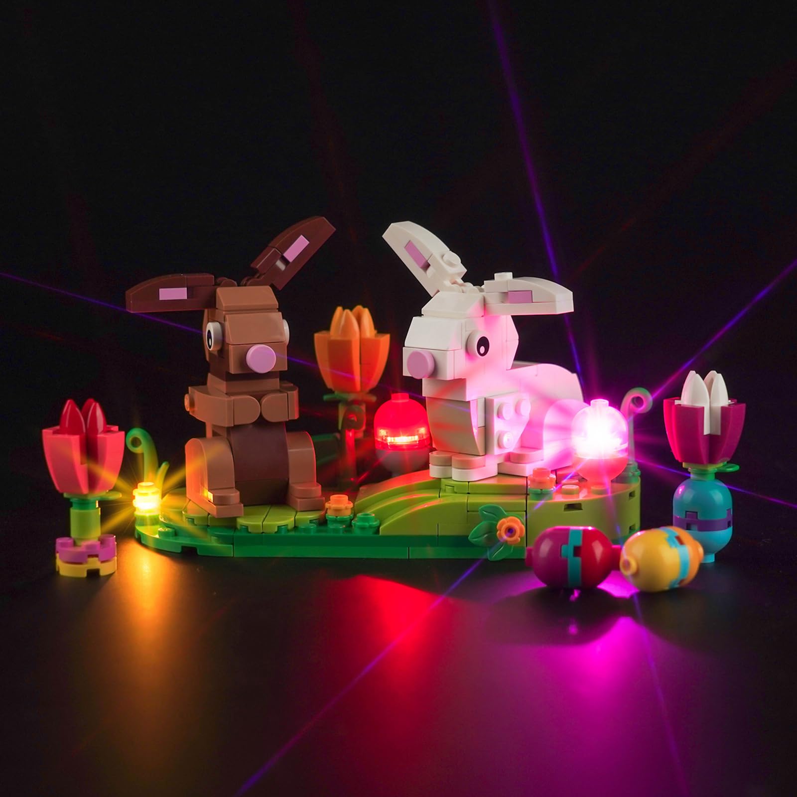Hilighting Upgraded Led Light Kit Compatible with Lego Easter Rabbits Display Building Set, Lights Decoration Compatible with Lego 40523, Easter Gift for Teens and Adults (Model Not Included)