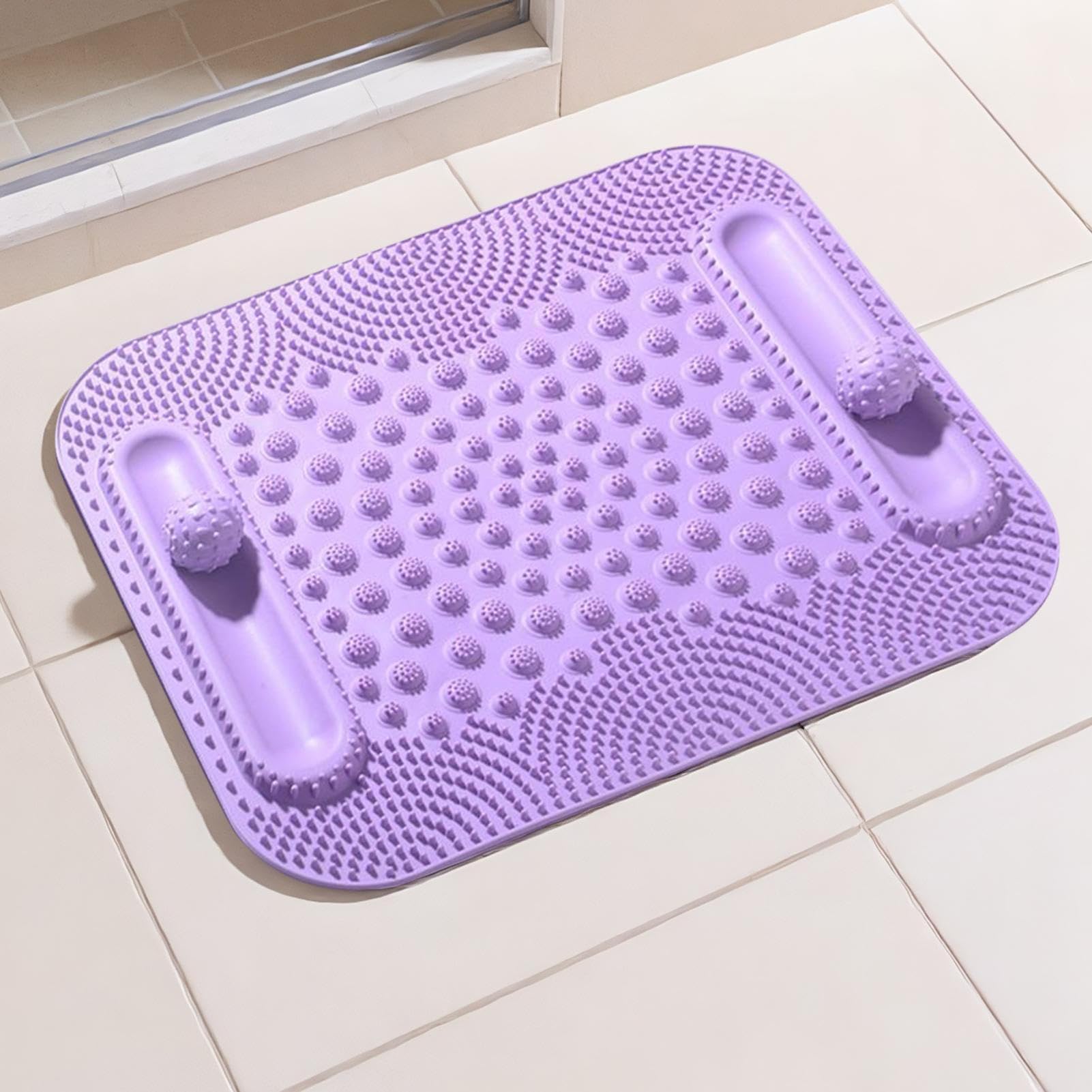Tapis plantaire à points de pression Stimulateur jambes double piste billes
