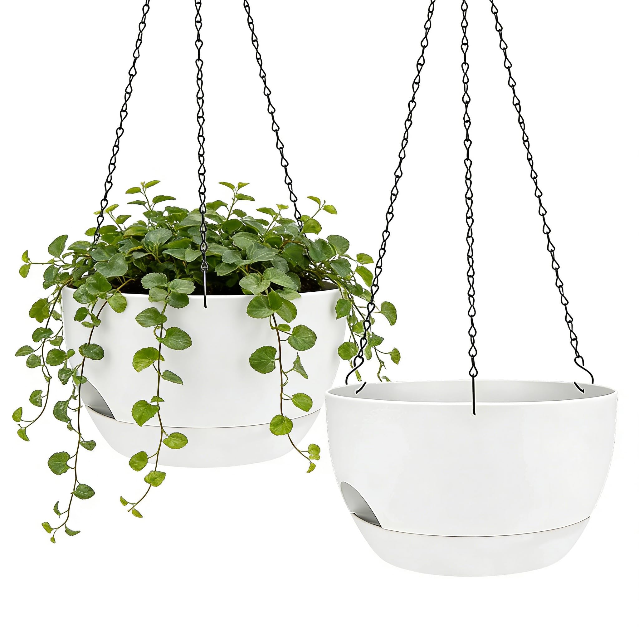 Zople Set of 2 Self Watering Hanging Planters