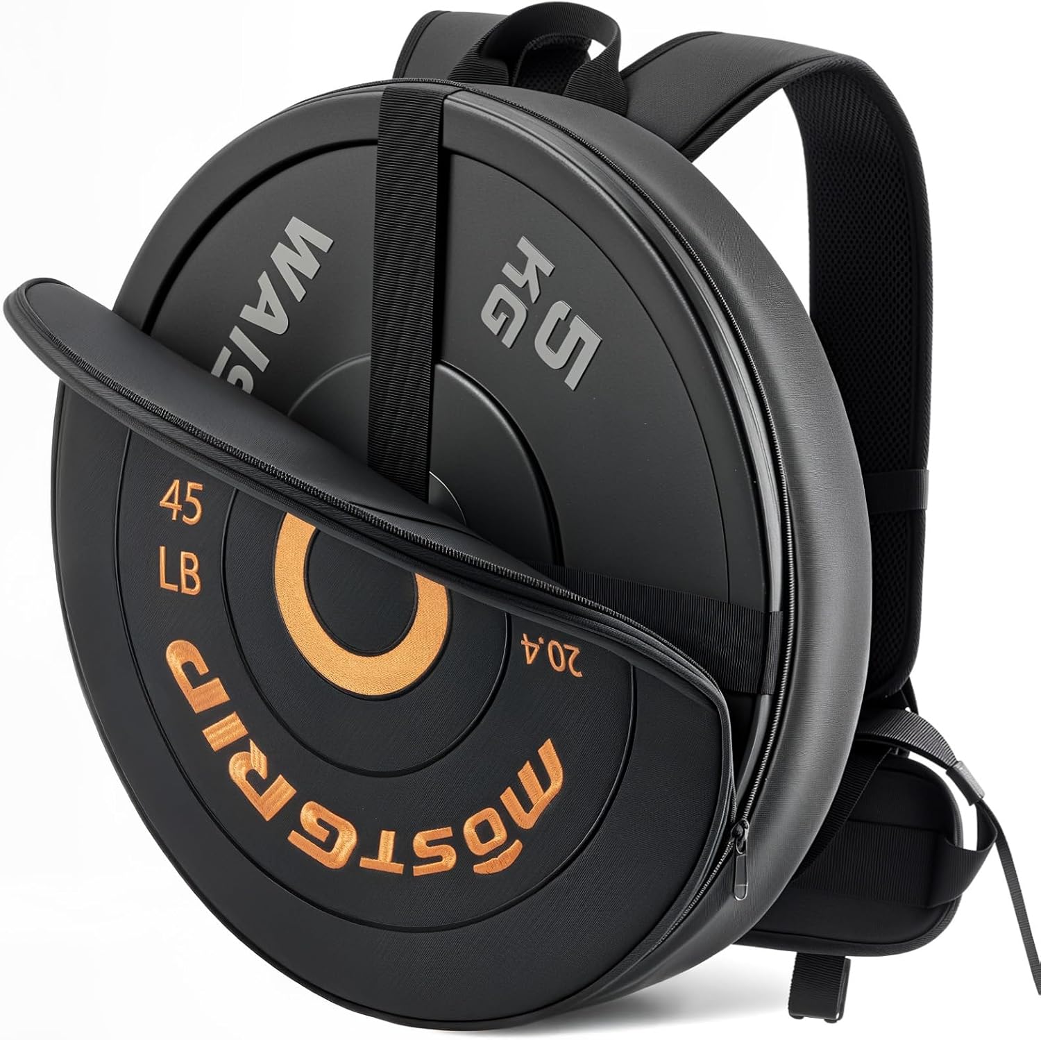 Barbell Weighted Backpack for Men Women, Rucking Backpack for Squats Push-ups with Secure Strap