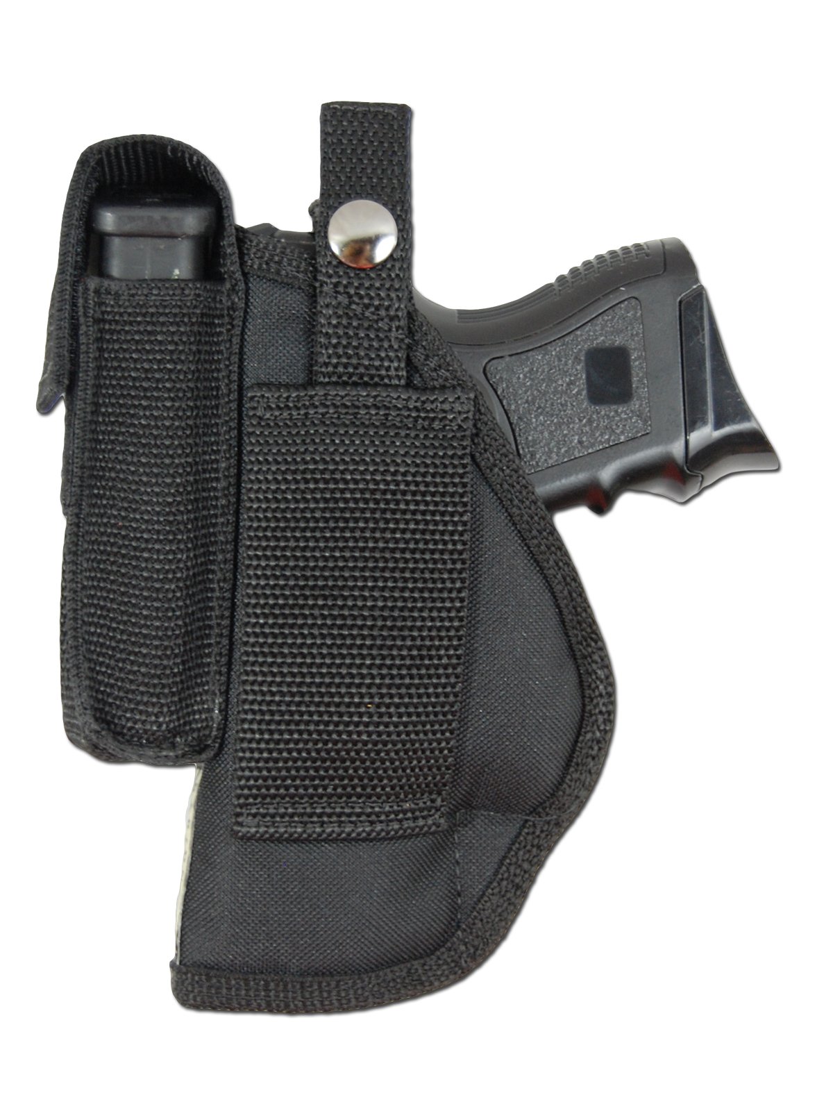 Barsony Gun Belt Loop Holster w/Magazine Pouch for CZ-P01 CZ-P07 Duty Right