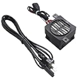 PTC Fan Heater with Power Cord 600W 110V Electric Ceramic Energy Saving Constant Temperature Thermistor Insulation Air Heater Fast Heating, PTCYIDU