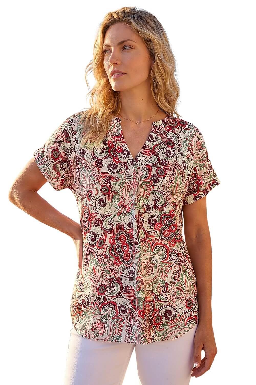 Roman Short Sleeve Shirt for Women UK Ladies Tunic Top Summer Blouse Casual Smat T-Shirt Spring Work Cocktail Party Going Out Special Occassion Holiday V-Neck
