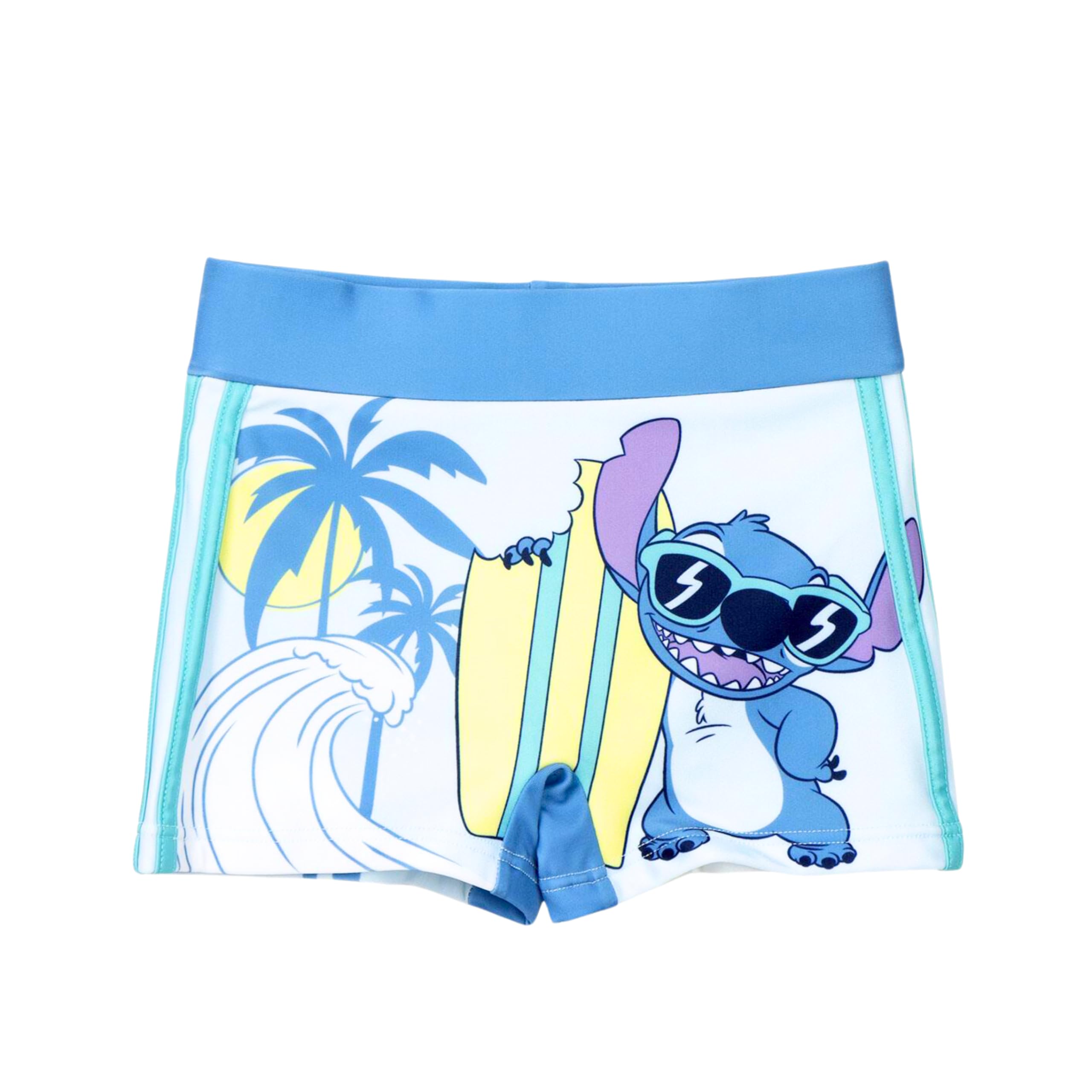 Disney Stitch Bañador para Niño, Shorts de Baño Boxer, Stitch Bañador de Natación para Niños, Tallas 4 a 10 Años