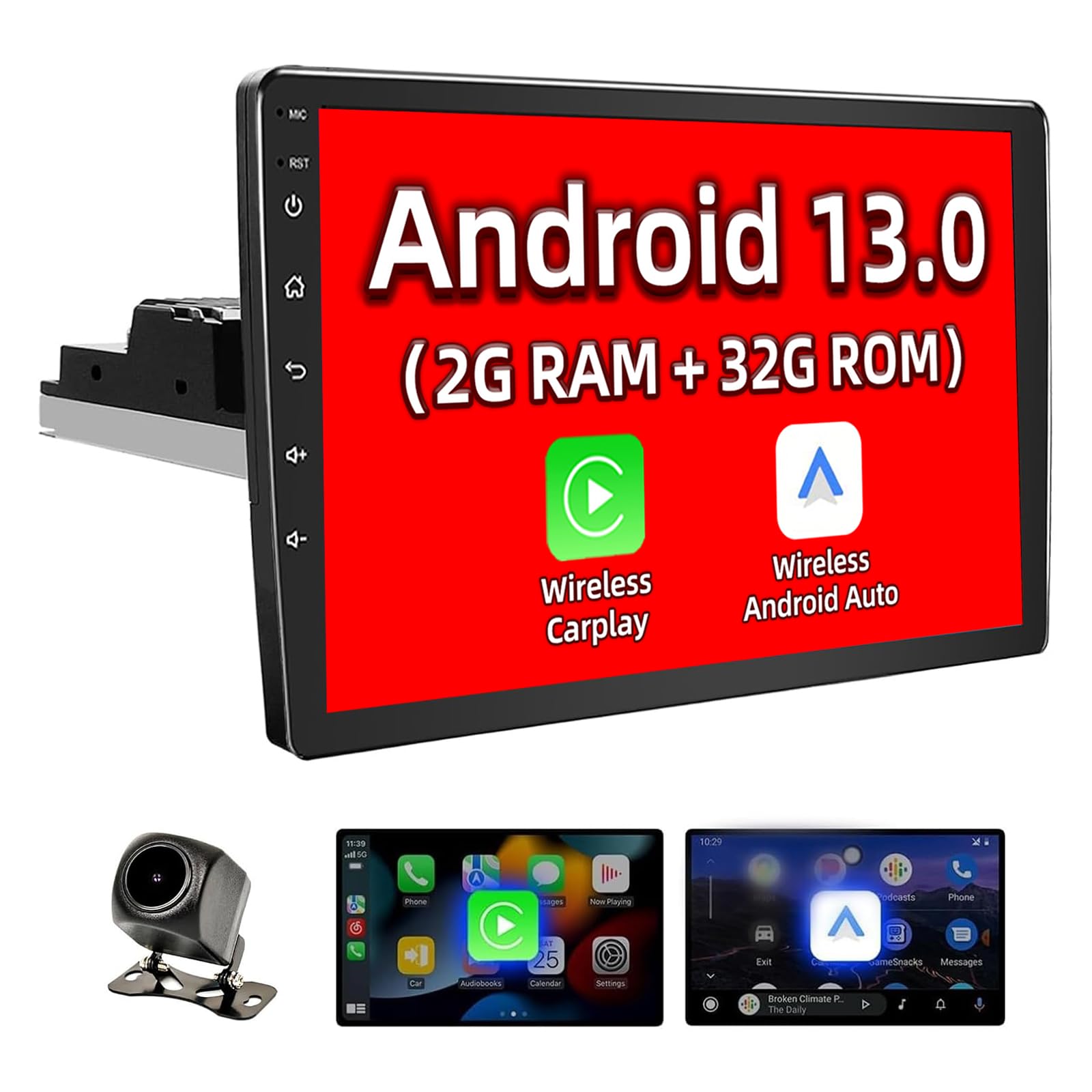 Amazon.com: Binize Android System Car Stereo 10 Inch Single Din