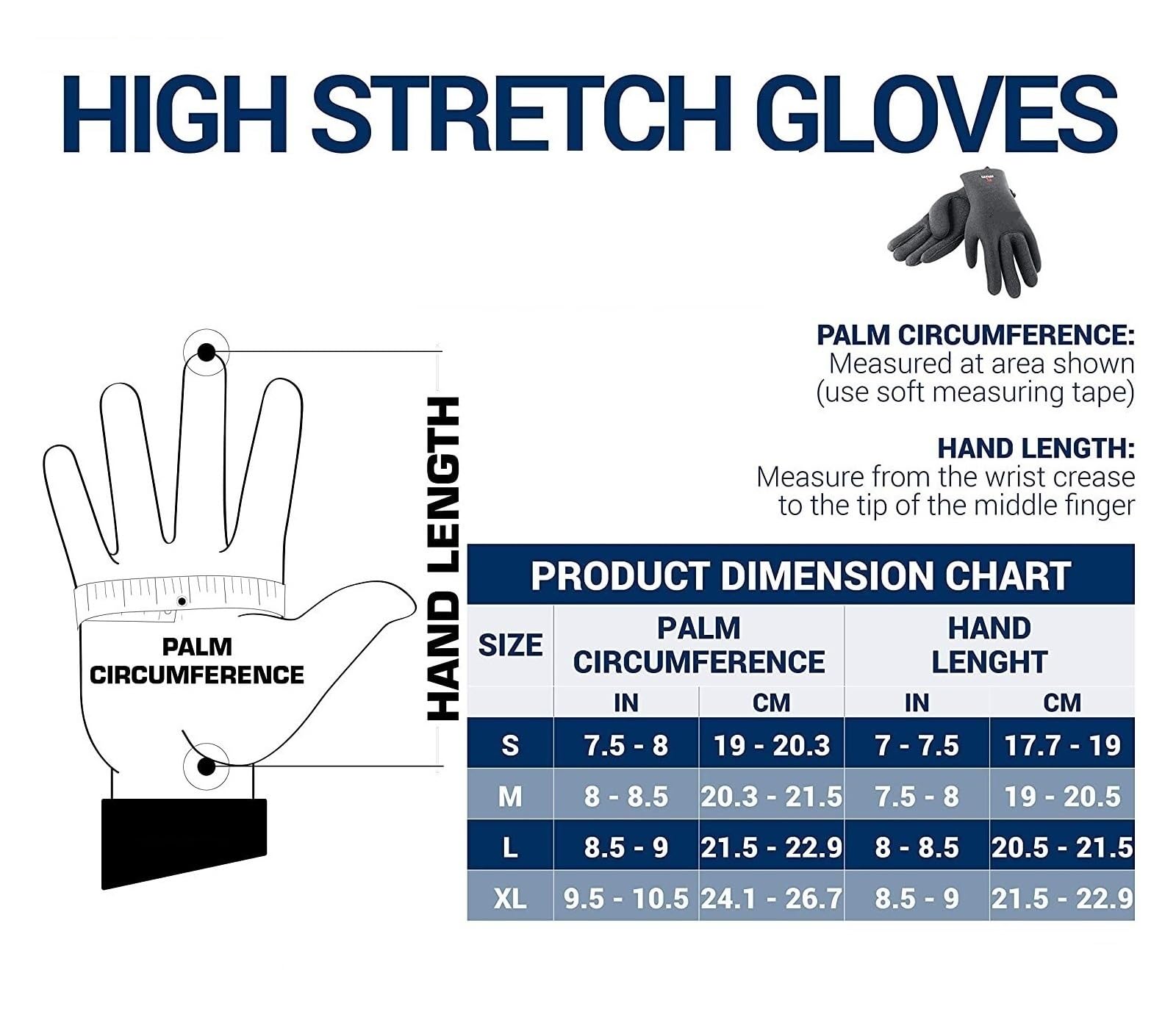 High Stretch 2.5mm 3.5mm 5mm Guantes de Buceo de Neopreno Buceo Snorkel Guante de Cinco Dedos Hombre y Mujer Amplias Aplicaciones.
