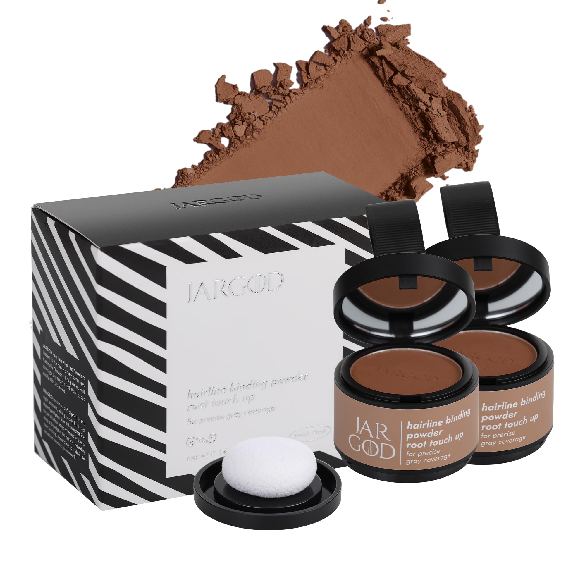 Sponsored Ad - Root touch up powder Hairline Powder for root cover up temporary root concealing powder for Women & Men, for instant gray hair cover up (Auburn, 0.14 Ounce (Pack of 2))