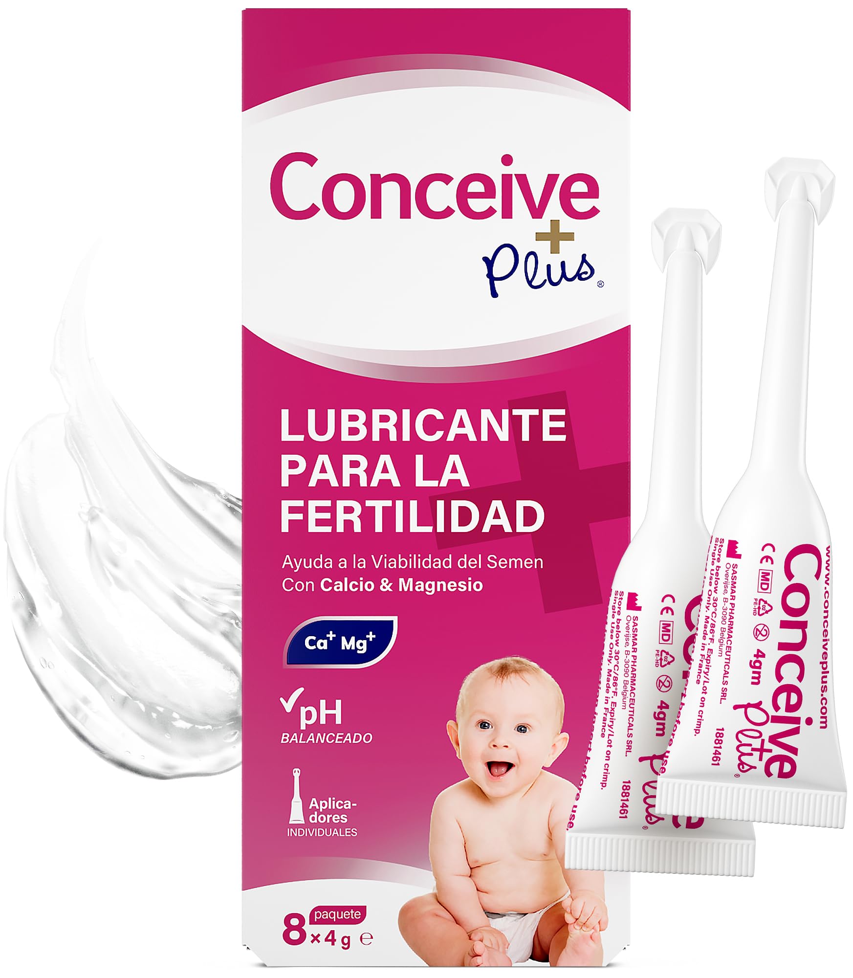 Conceive Plus Fertility Lubricant in Pre-Filled Applicators, Fertility  Friendly Lube for Couples Trying for a Baby, One Month Supply with 8 x 4g  Applicators: Buy Online at Best Price in UAE -