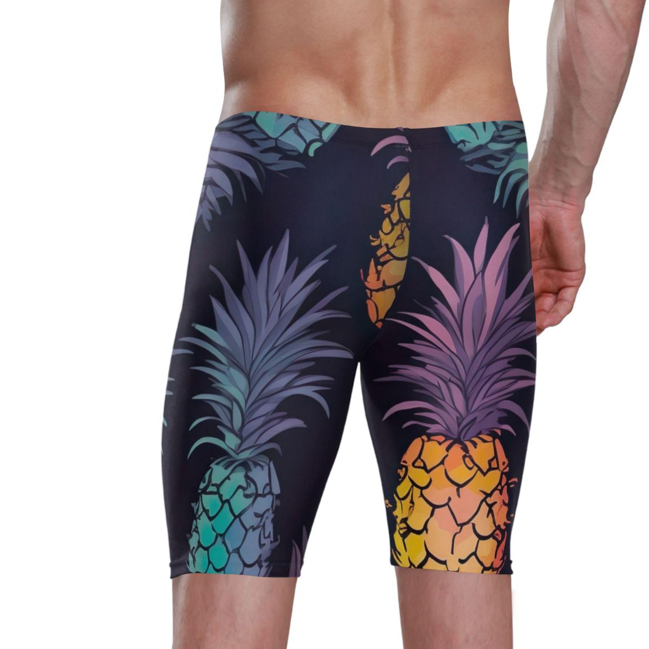 Pineapple Fruit Men's Swim Jammers Racing & Training Swimsuit Fast, Flexible,Comfortable XXXL B0401020