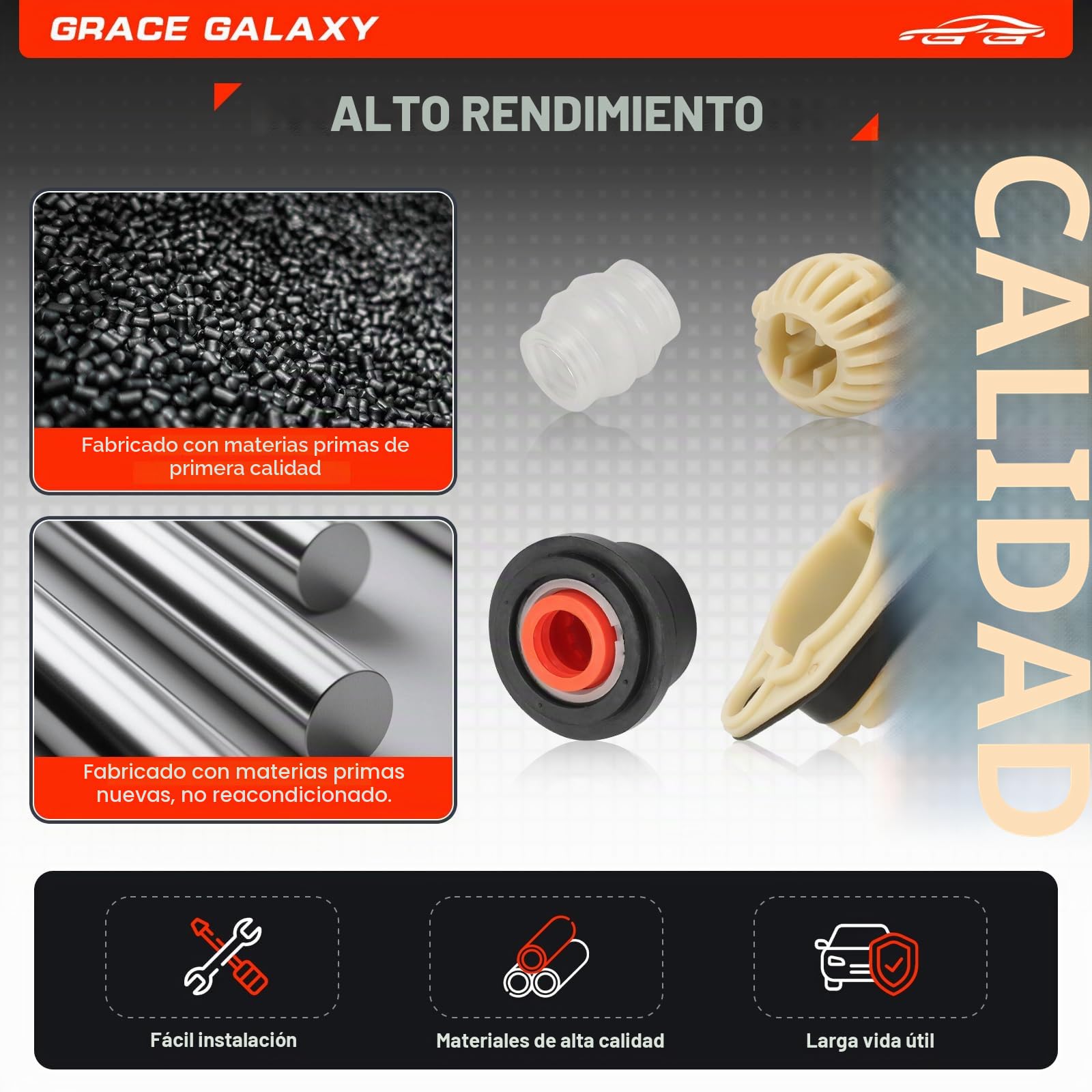 GRACEGALAXY Kit de Reparación para Palanca de Cambios 191798116A para Golf MK2 II, Jetta II MK2, Toledo MK1 191711574 191711190B 191711208A
