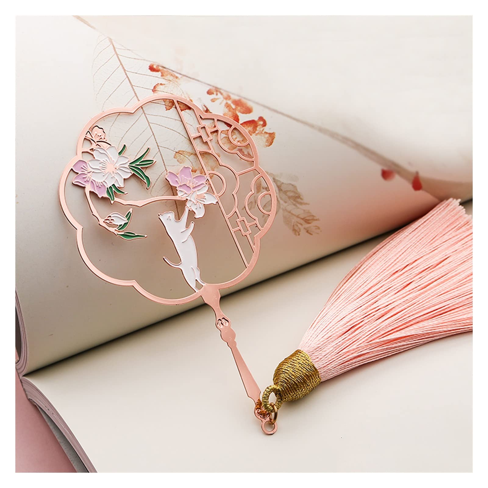 Signets Métal Bookmark Mignon Exquisite Petits Cadeaux de Style Chinois for étudiants 10 Styles Signets pour Livre (Color : 2)