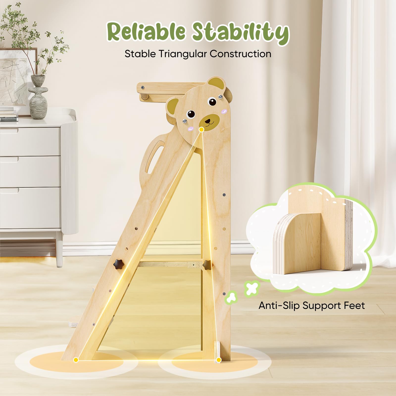 Tour d'observation Montessori Pliable, modèle actualisé Tour Montessori Pliable de 1 to 3 Years Old Observation Tower for Children Montessori Learning Natural Wood Kitchen Helper Safety